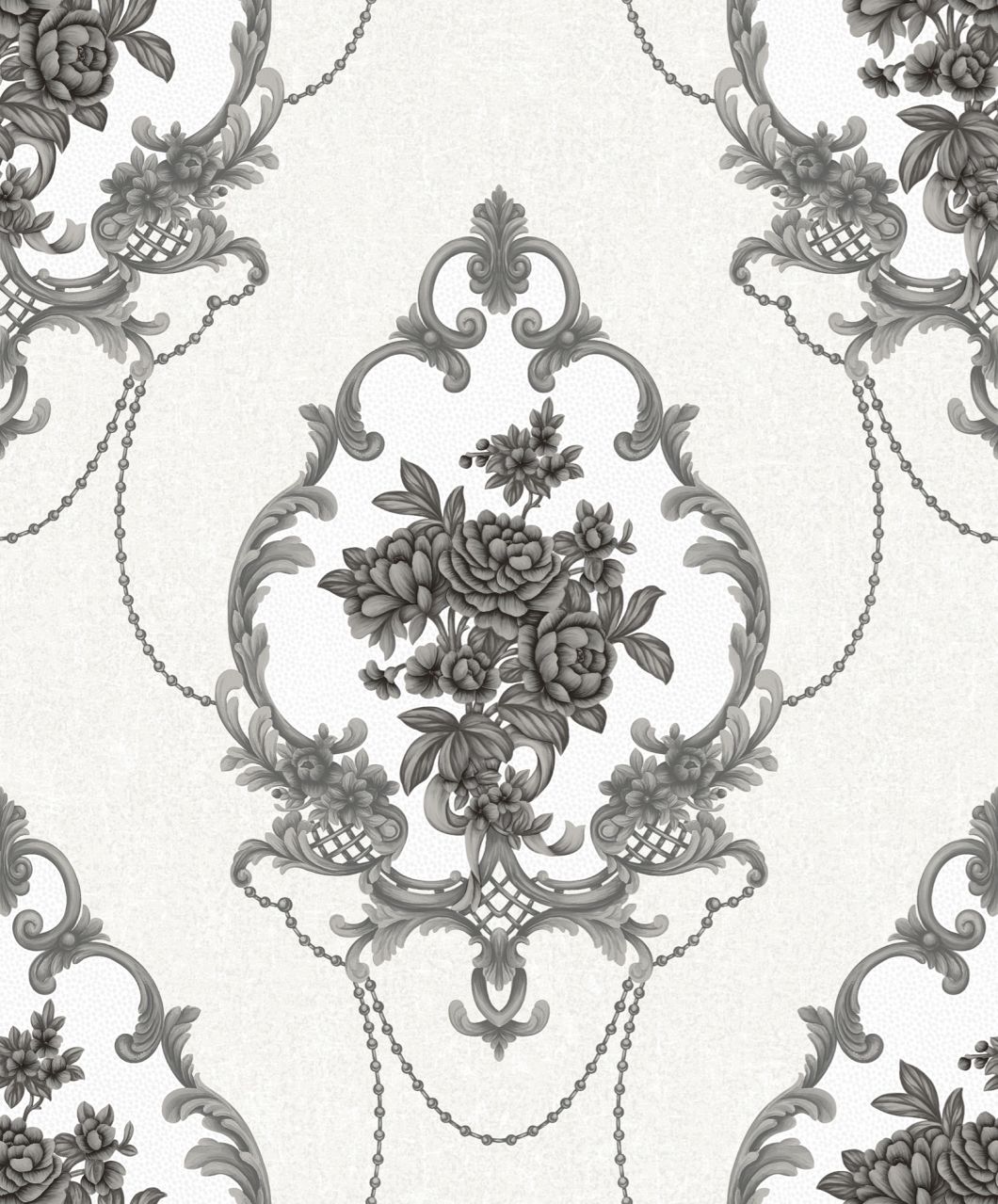PVC Deep Embossing Damask Flower Design High Quality PVC Wallpaper Home Decoration