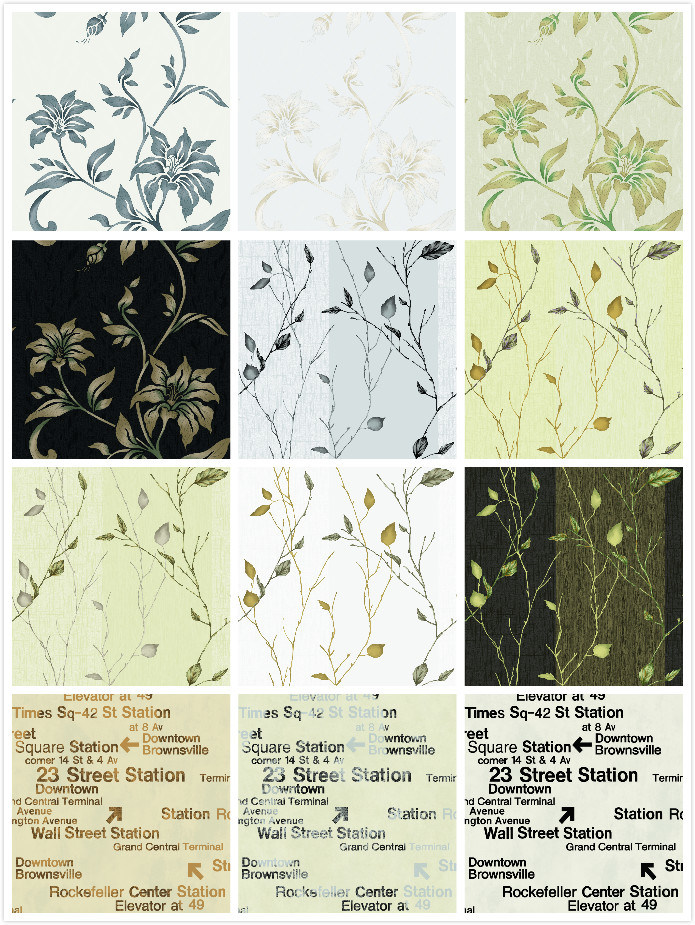 Vinyl Wallpaper PVC Wall Paper for Home Decor