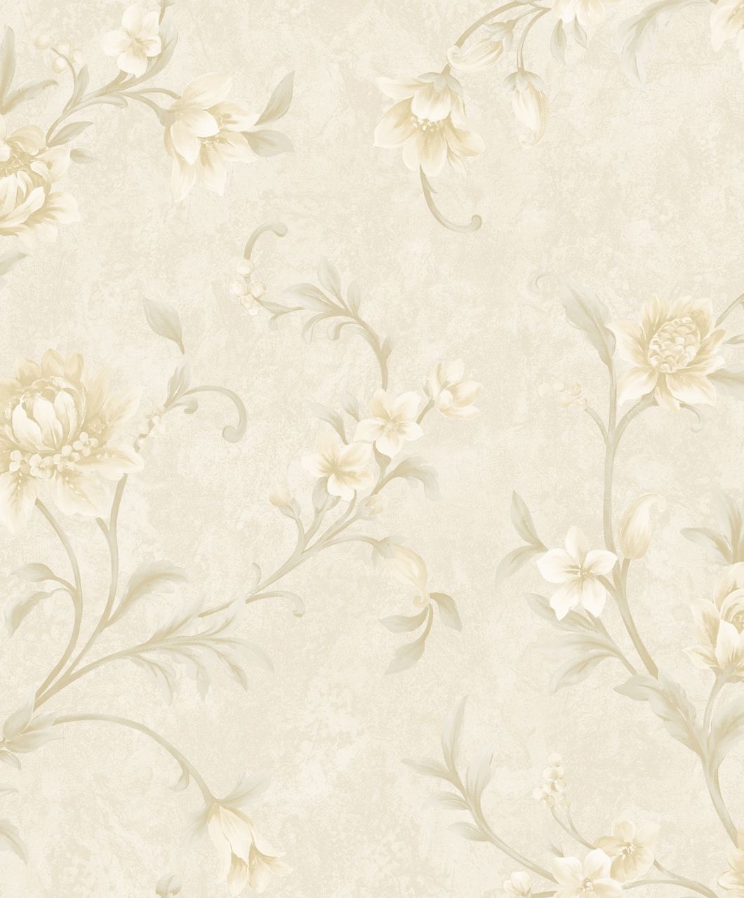 1.06 PVC Flower Design High Quality PVC Wallpaper Home Decoration