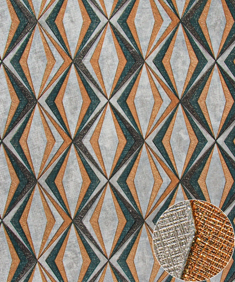 PVC Vinyl Wallpaper Modern 3D Design Waterproof Wallpaper for Home Decoration