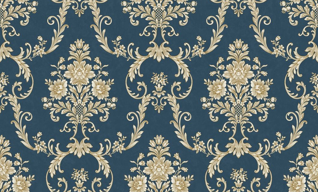 1.06 PVC Big Size Classic Damask Luxury Design High Quality Wallpaper Home Decoration