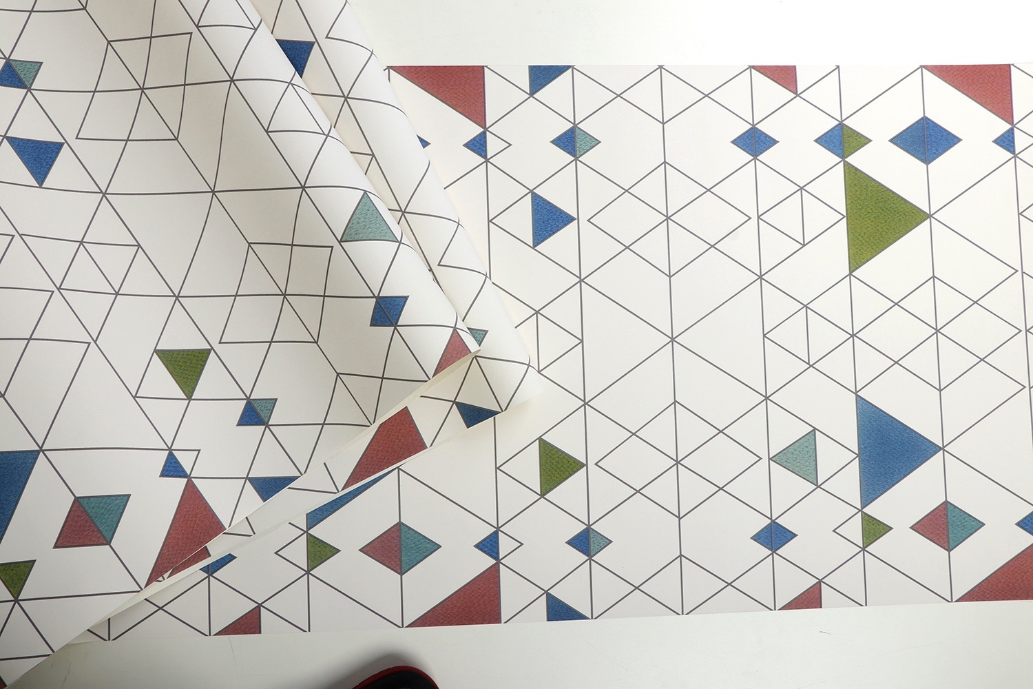 New PVC High Quality Wallpaper Modern Luxury Geometric Design