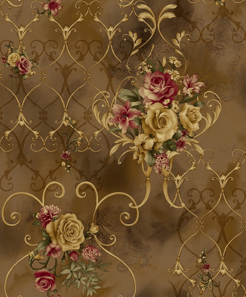 Luxury PVC Wall Paper Modern 3D Design Vinyl Waterproof Wall Paper for Home Decoration