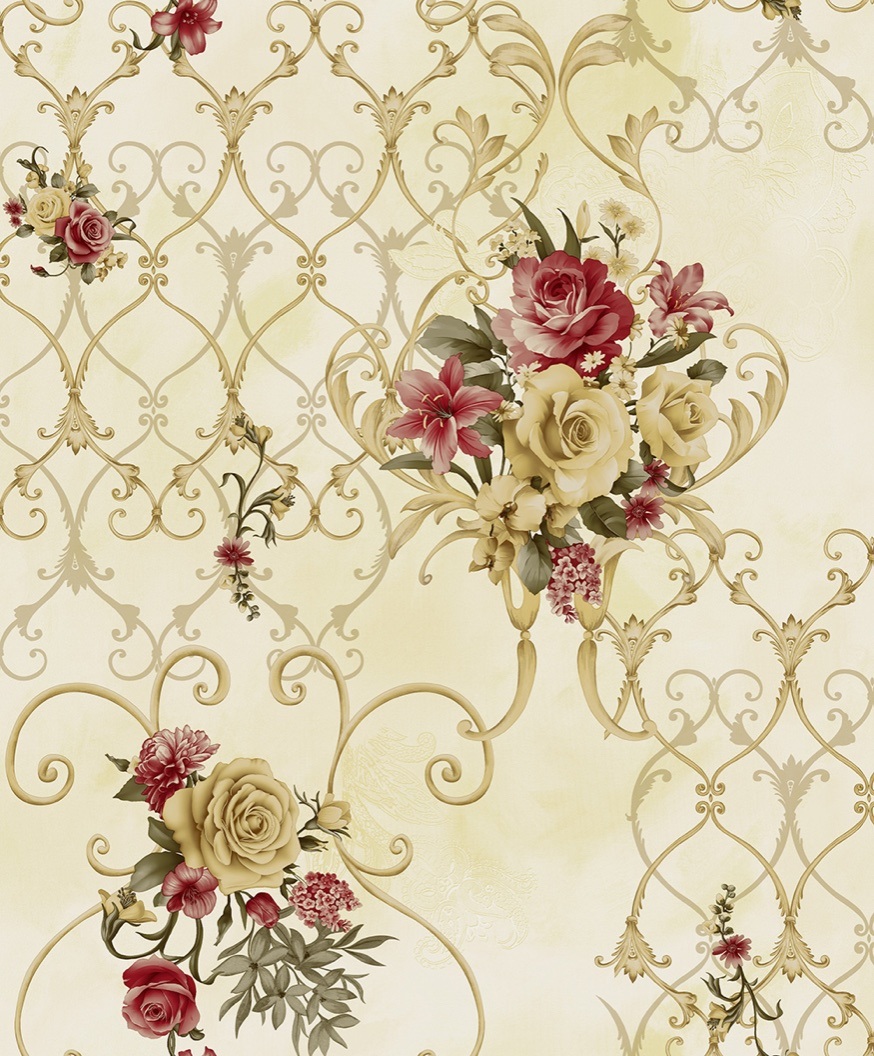 Luxury PVC Wall Paper Modern 3D Design Vinyl Waterproof Wall Paper for Home Decoration