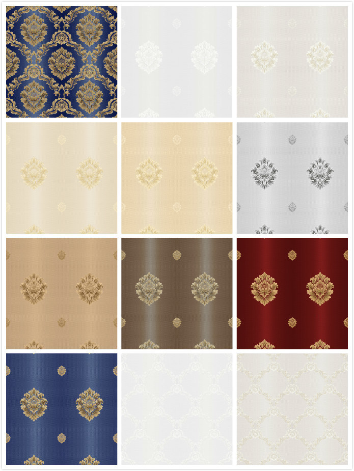 PVC Wallpaper Luxury Wall Paper for Home Decoration
