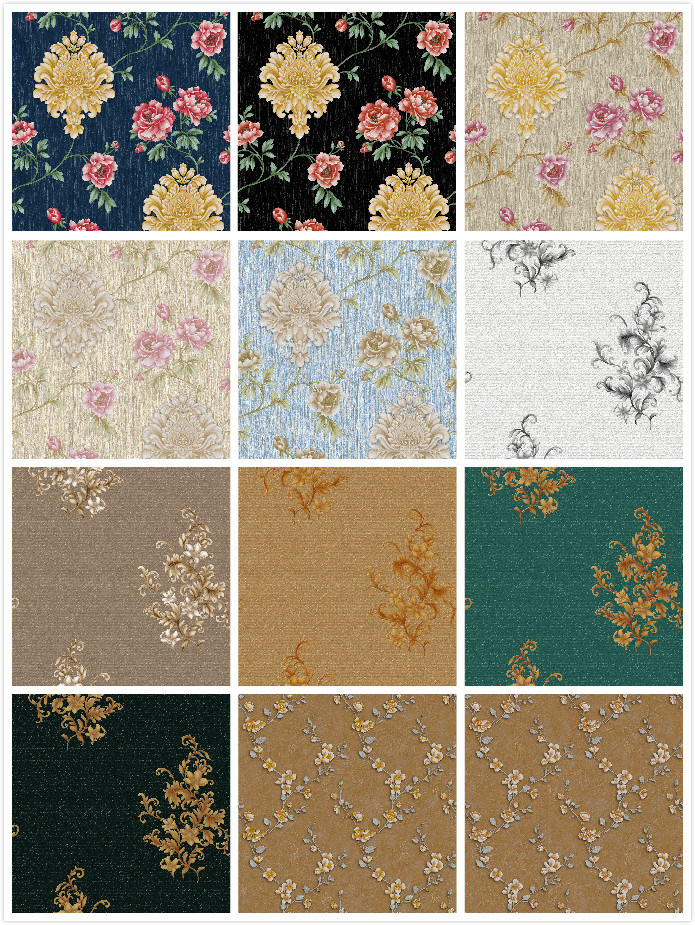 High Quality PVC Wallpaper Vinyl 3D Wall Paper for Home Decoration