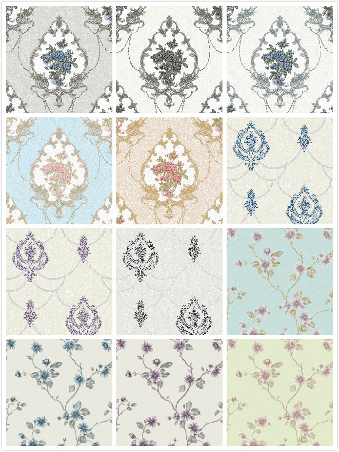 Deep Embossing Wallpaper Vinyl Wall Paper for Home Decor