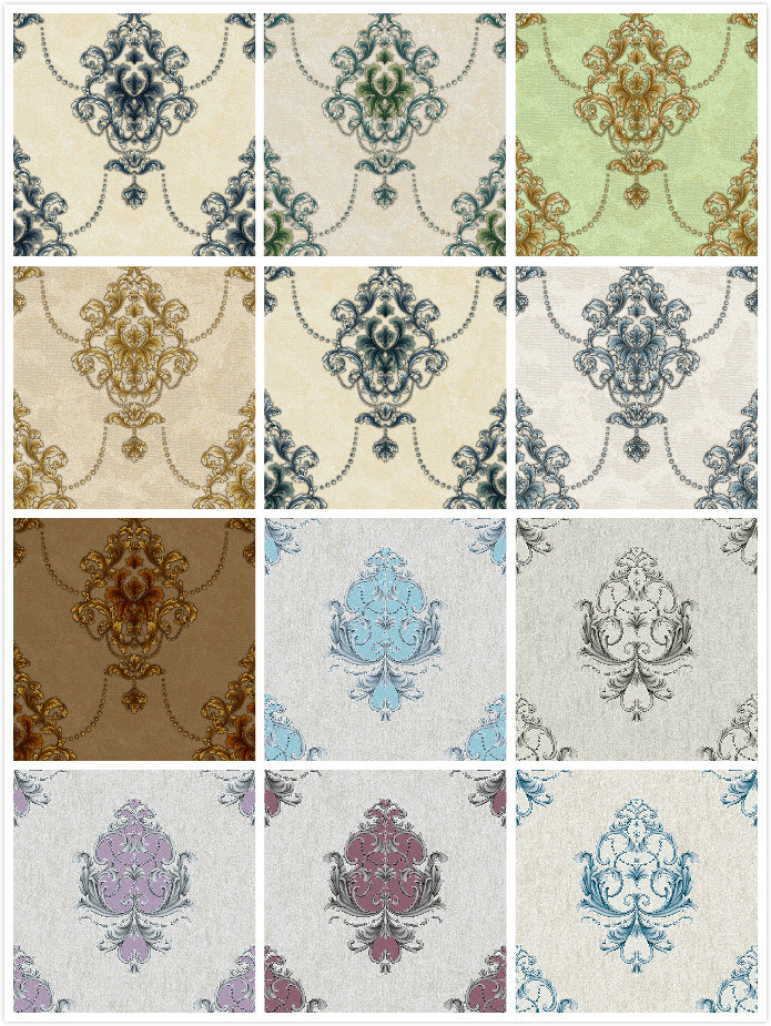Deep Embossing Wallpaper Vinyl Wall Paper for Home Decor
