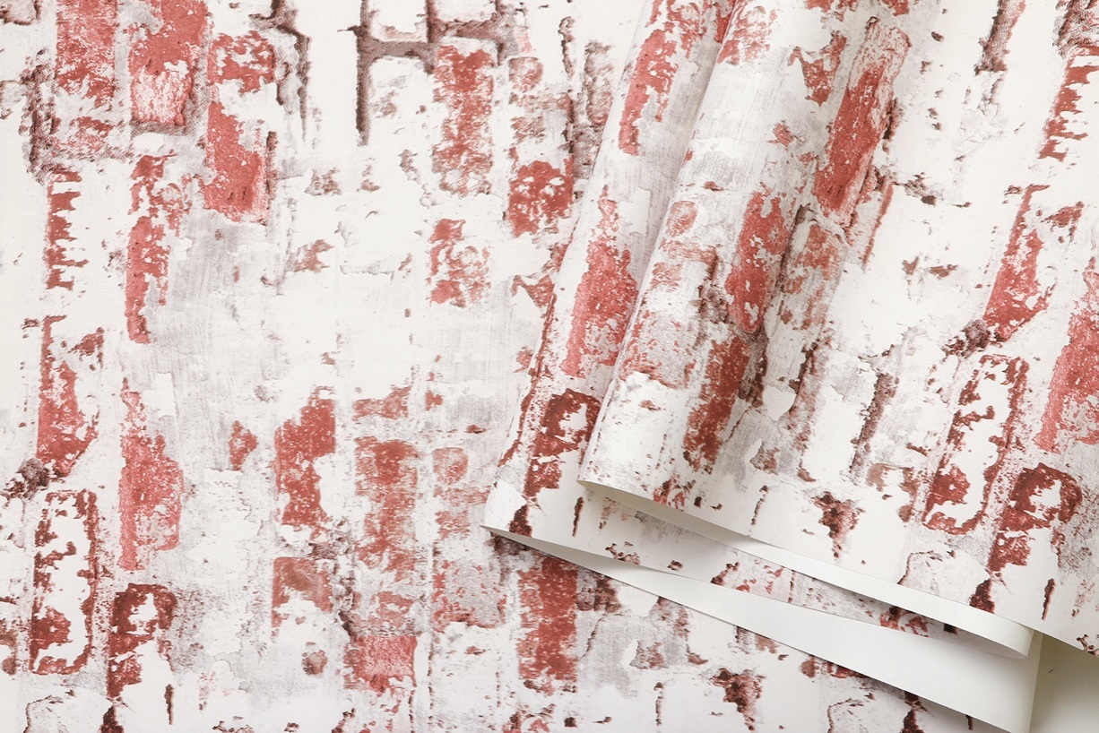 New PVC High Quality Wallpaper Modern Luxury Old Brick Design