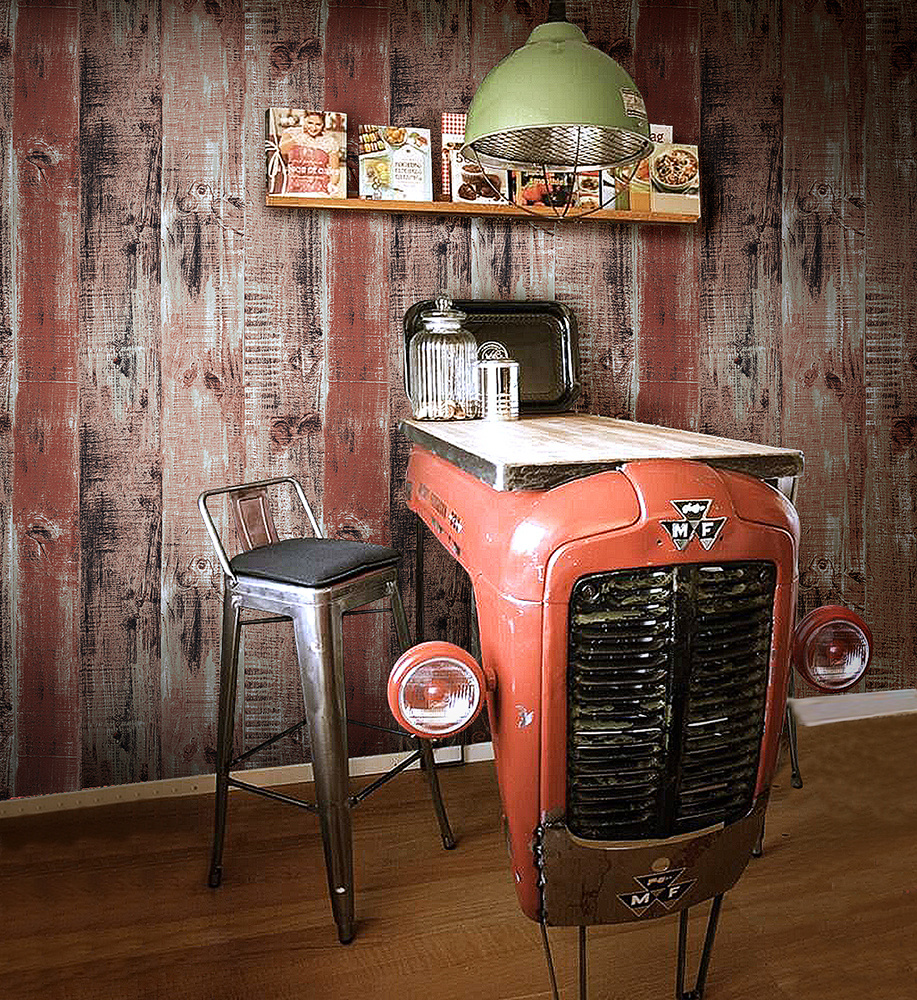 New PVC High Quality Wallpaper Modern Luxury Wooden Design