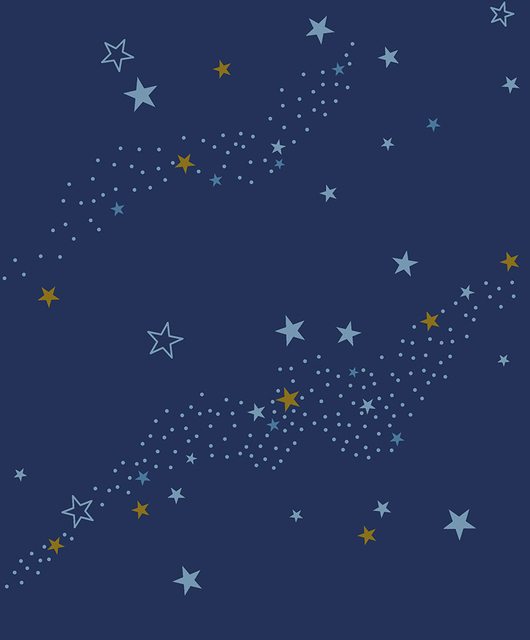 New PVC High Quality Wallpaper Kids Star Design