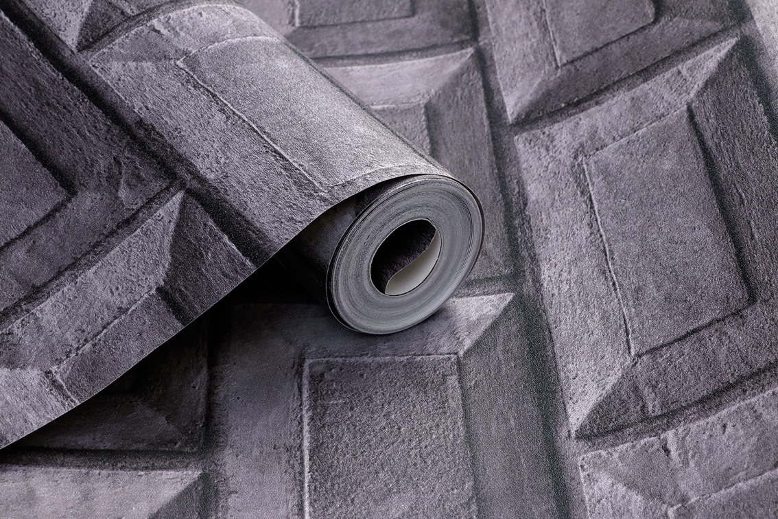 New PVC High Quality Wallpaper Modern Industry Brick Style