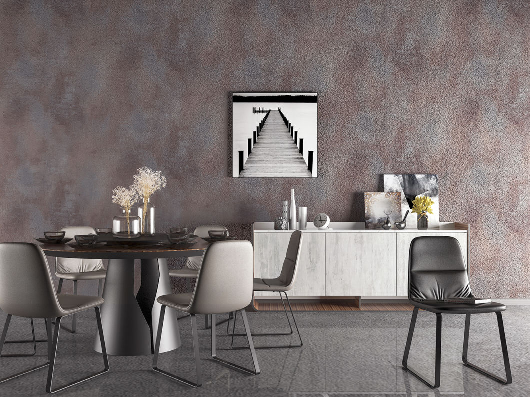 New PVC High Quality Wallpaper Modern Luxury Plain Design