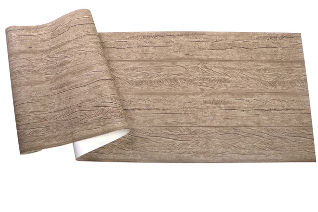 New PVC High Quality Wallpaper Modern Wooden Style