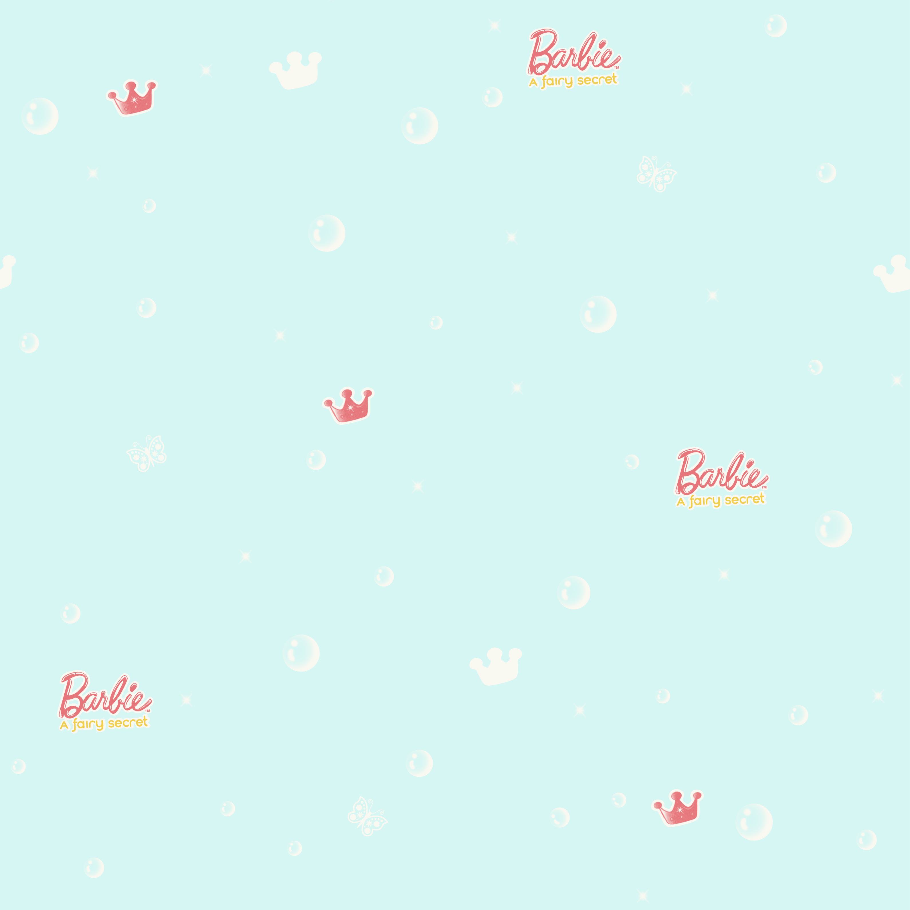New PVC High Quality Wallpaper Kids Crown Design
