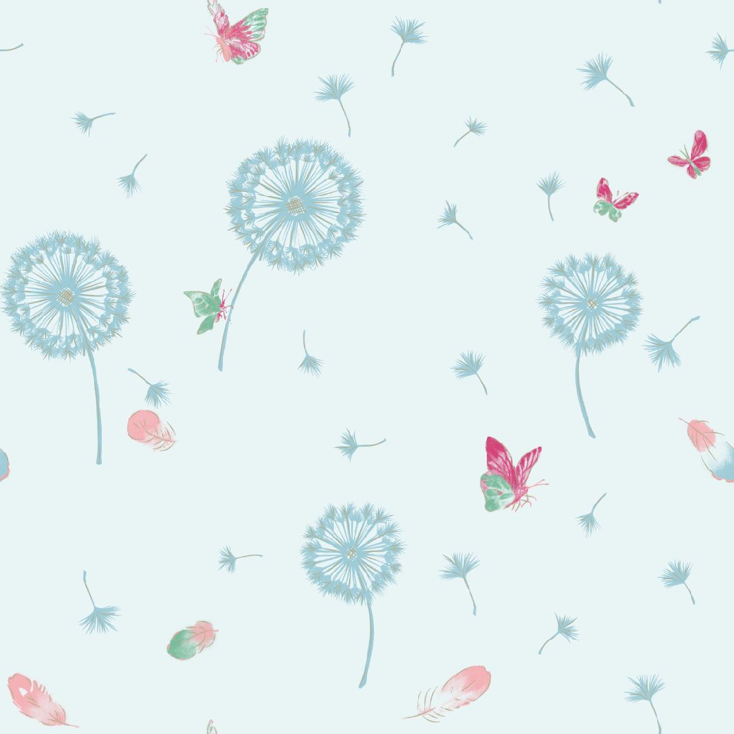 New PVC High Quality Wallpaper Kids Dandelion Design