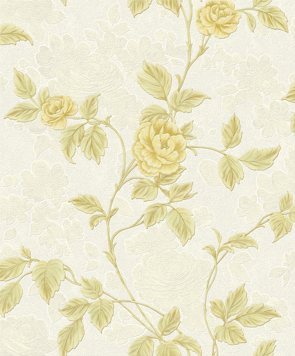 New PVC High Quality Wallpaper Deep Embossing Leaf Design