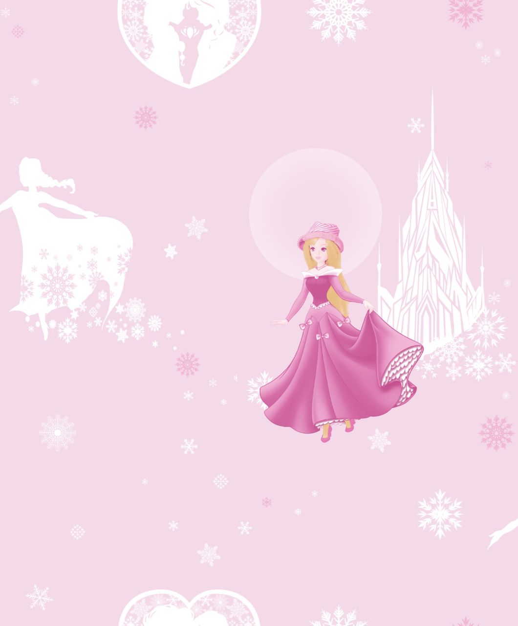 New PVC High Quality Wallpapers Kids Princess Design