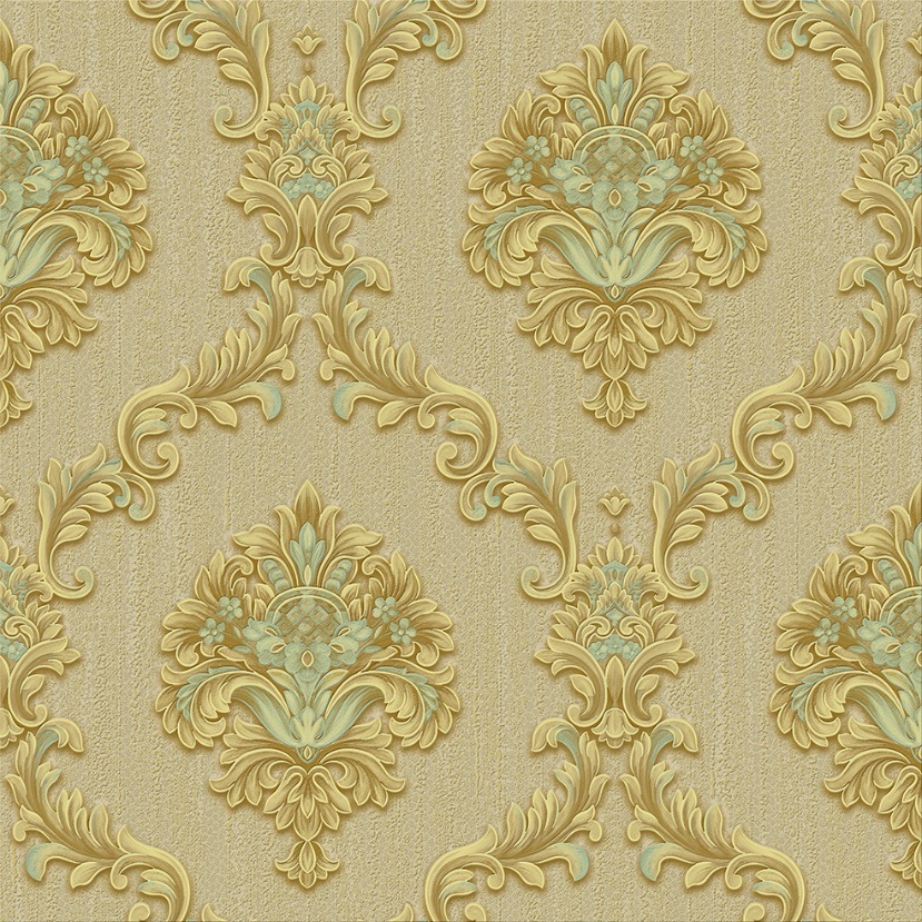 New PVC High Quality Wallpaper Deep Embossing Luxury Design