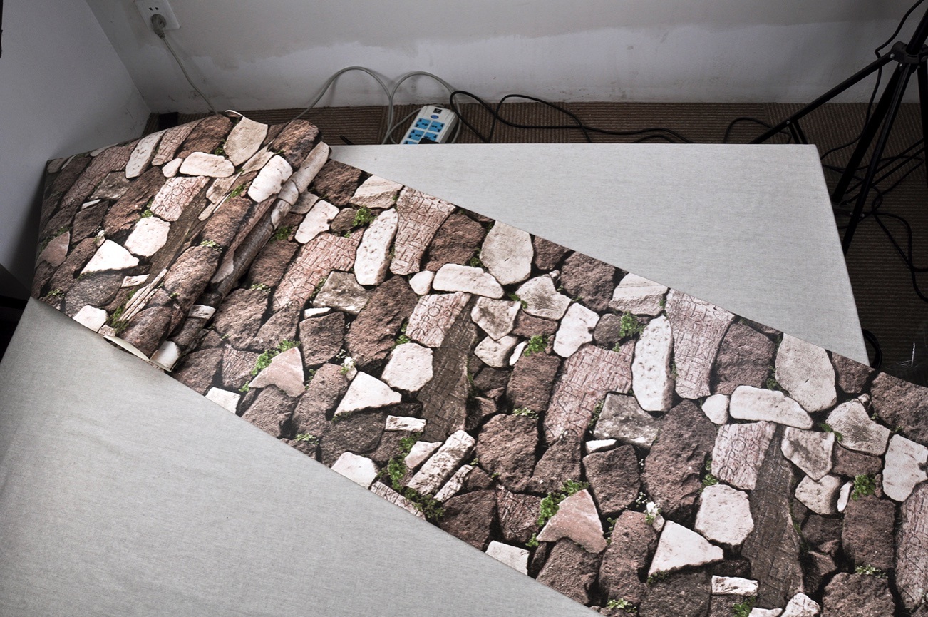 New PVC High Quality Wallpaper Stones Style