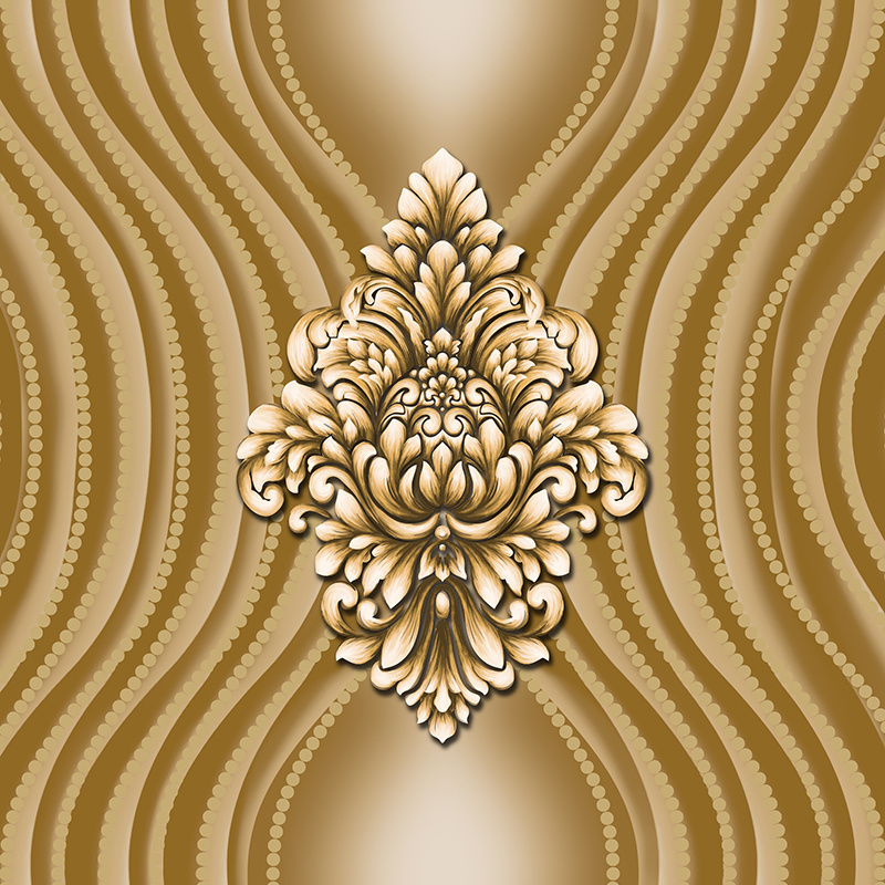 Factory Price PVC Wall Paper Vinyl Modern 3D Design Luxury Waterproof Wallpaper for Home Decor