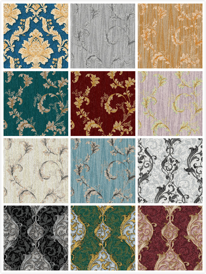 PVC Wallpaper Hot Selling Wall Paper Vinyl 3D Modern Wallpaper