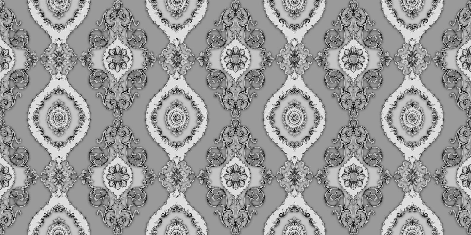 1.06 PVC Damask Flower Design High Quality PVC Wallpaper Covering