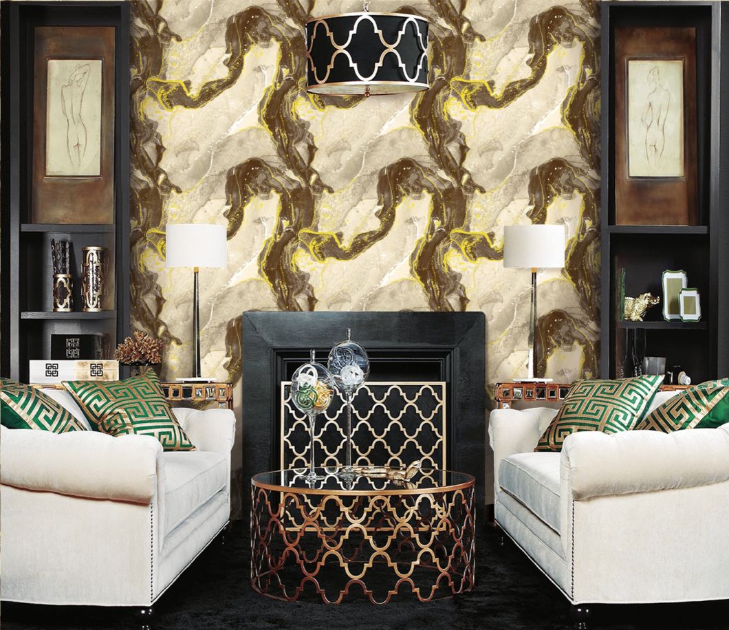 New Modern Classic PVC Decoration High Quality Wallpaper
