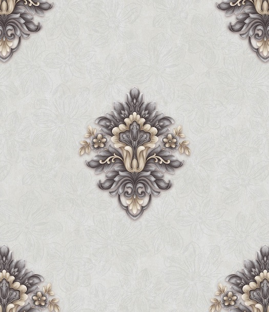 PVC Vinyl Wallpaper 3D Modern Wall Paper Damask Wallpaper for Living Room