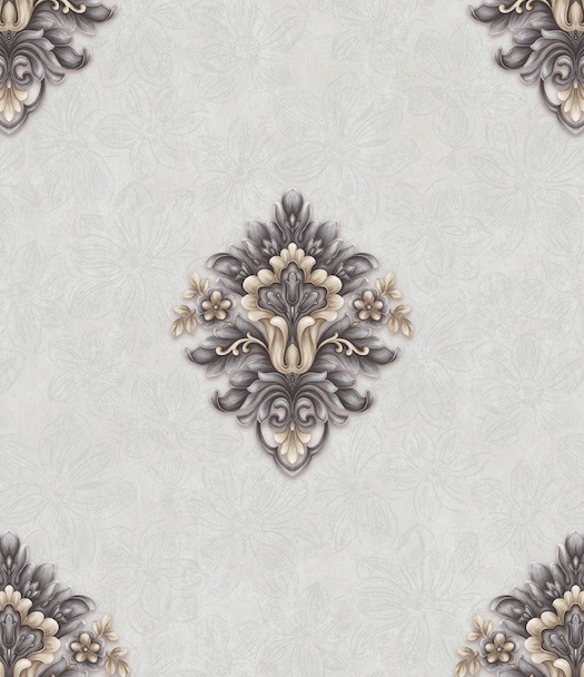 PVC Vinyl Wallpaper 3D Modern Wall Paper Damask Wallpaper for Living Room