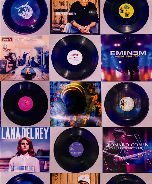 2021 New Design PVC Wallpaper Modern Design Music CD Design