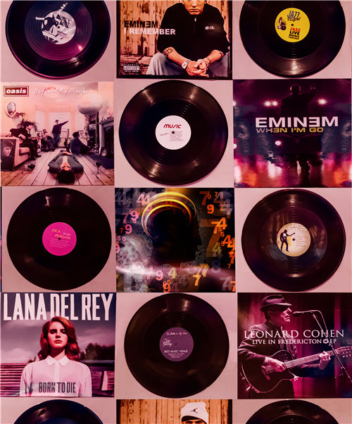 2021 New Design PVC Wallpaper Modern Design Music CD Design