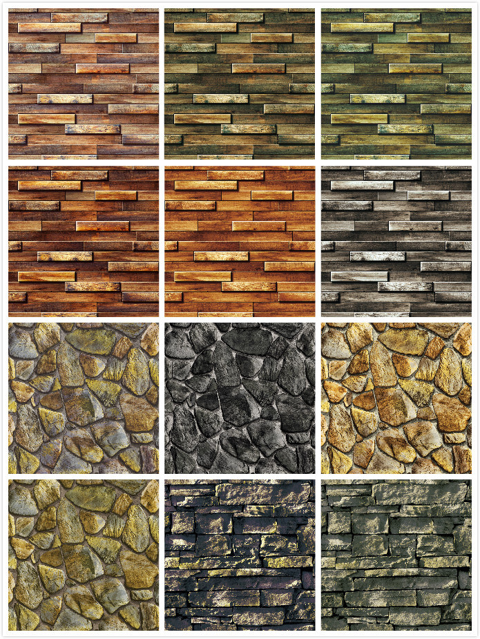 Hot Selling PVC Wallpaper Brick and Stone Vinyl Wall Paper