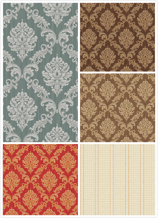Vinyl Wallpaper Luxury Wall Paper for Home Decoration