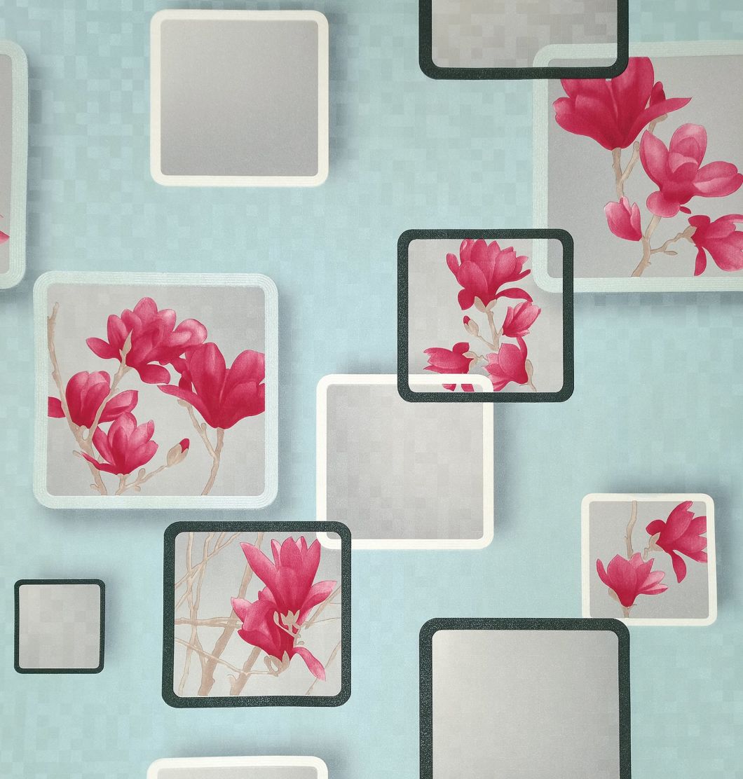 PVC Wallpaper Vinyl Wall Paper Hot Selling 3D Wallpaper for Home Decor