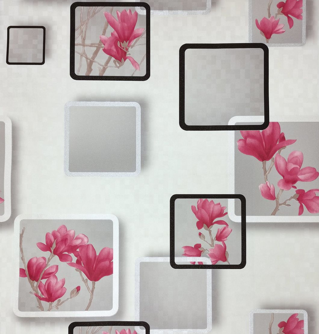 PVC Wallpaper Vinyl Wall Paper Hot Selling 3D Wallpaper for Home Decor