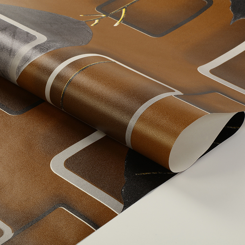 PVC Modern Vinyl Wallpaper 3D Waterproof Wall Paper for Home Decor