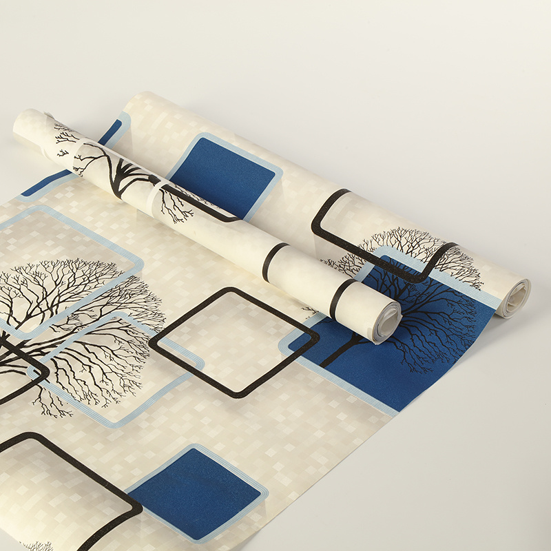 PVC Modern Vinyl Wallpaper 3D Waterproof Wall Paper for Home Decor