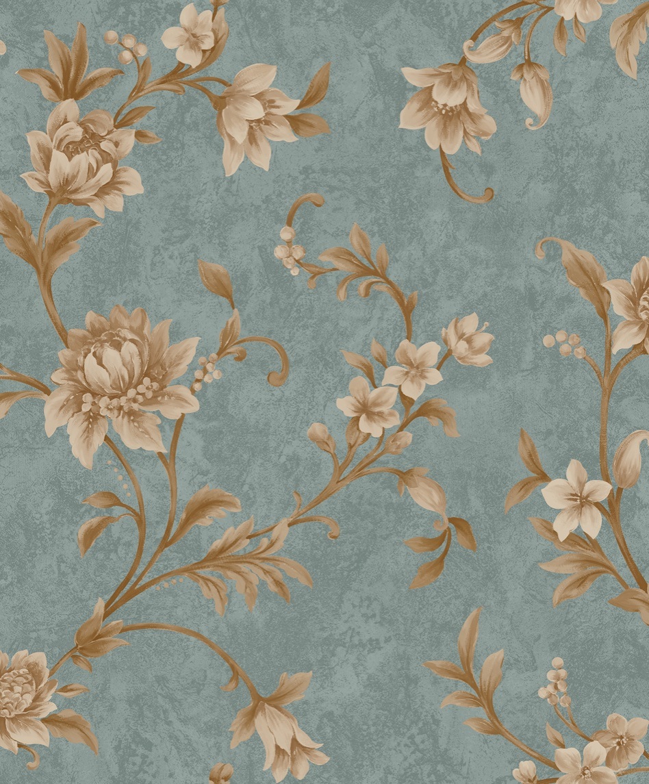 1.06 PVC Flower Design High Quality PVC Wallpaper Home Decoration