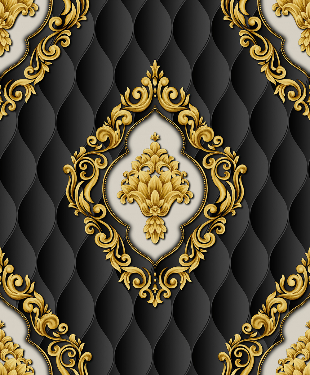 PVC Factory Price Wall Paper Modern 3D Design Vinyl Luxury Waterproof Wallpaper for Home Decor