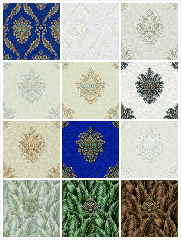 PVC Wallpaper Classic Vinyl High Quality Wall Paper