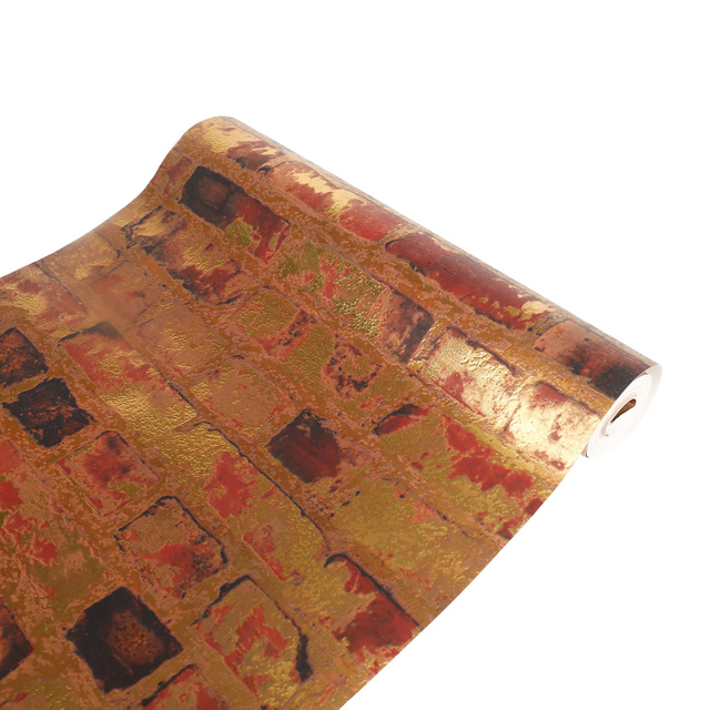 High Quality Wallpaper Hot Selling Non Woven 3D Brick Wall Paper for Home Decor