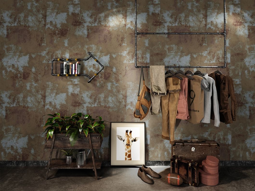 New PVC High Quality Wallpaper Modern Old Style