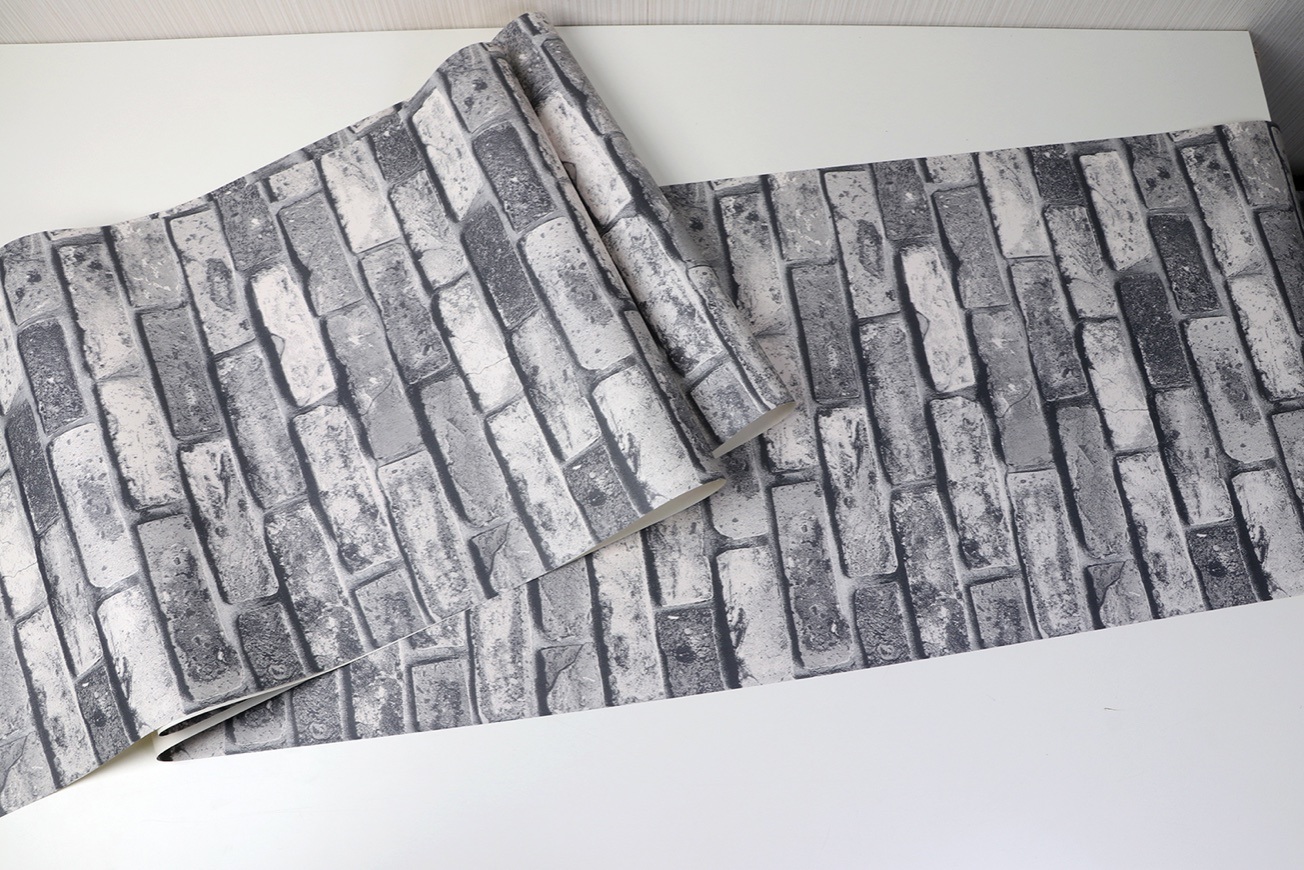 New PVC High Quality Wallpaper Luxury Brick Design