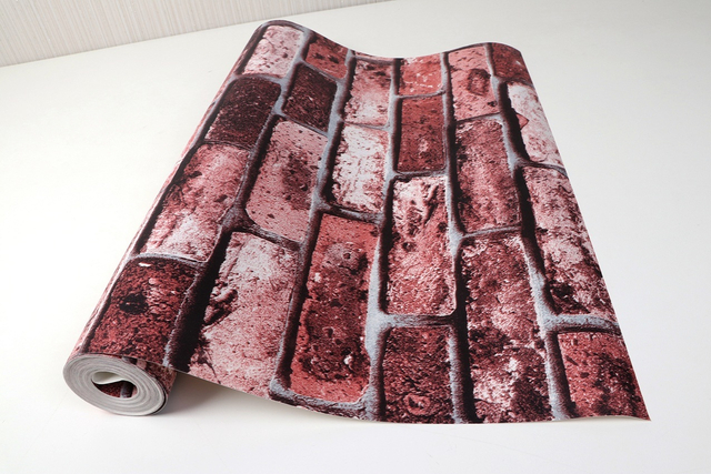New PVC High Quality Wallpaper Luxury Brick Design
