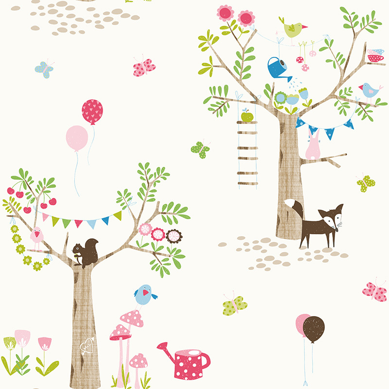 New PVC High Quality Wallpaper Modern Kids Animal Design