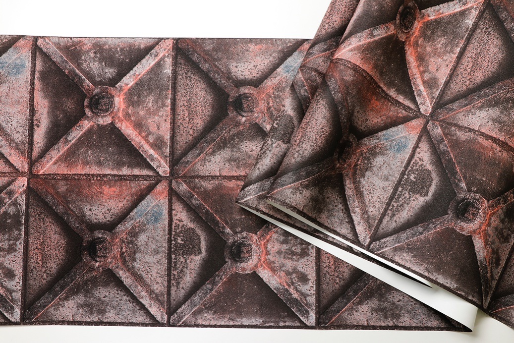 New PVC High Quality Wallpaper Modern 3D Industrial Design