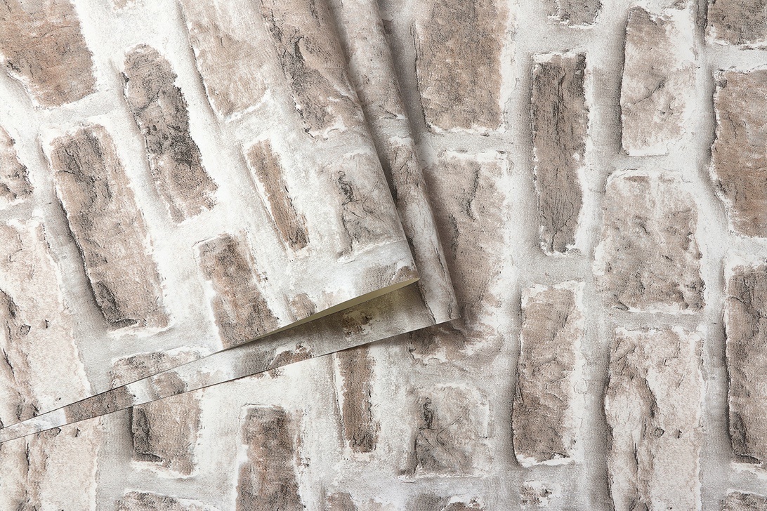 New PVC High Quality Wallpaper Modern Old Brick Style