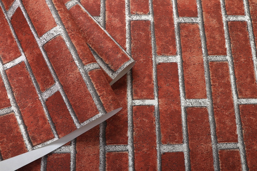 New PVC High Quality Wallpaper Modern Brick Design