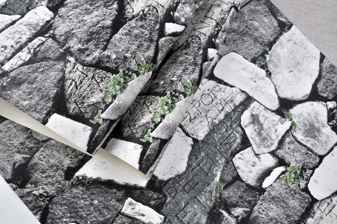 New PVC High Quality Wallpaper Stones Style
